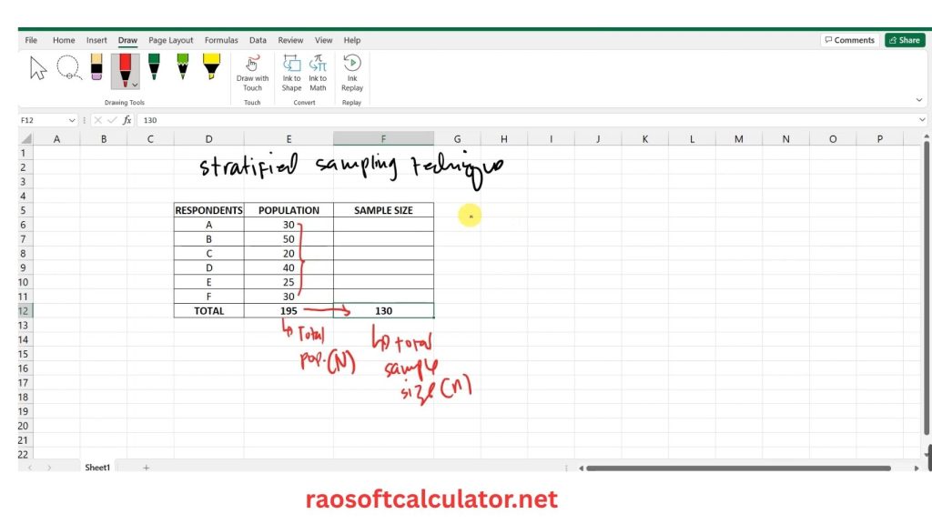 Raosoft Calculator in APA Format